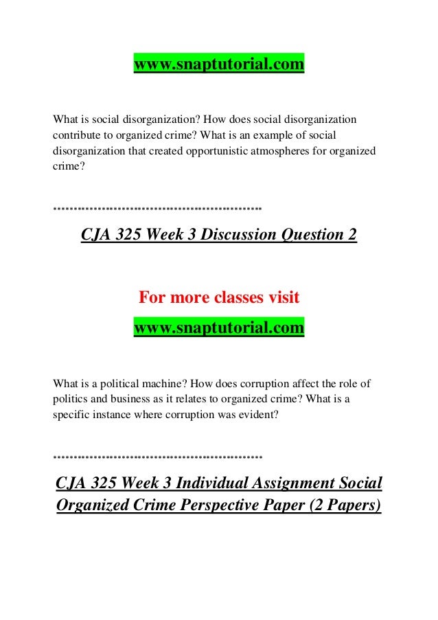 social disorganization and organized crime social disorganization theory criticism